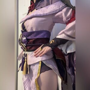 Genshin impact raiden shogun cosplay and wig